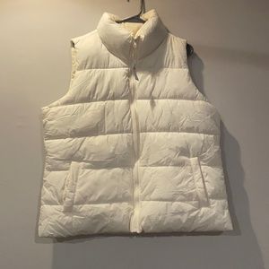 white puffer vest